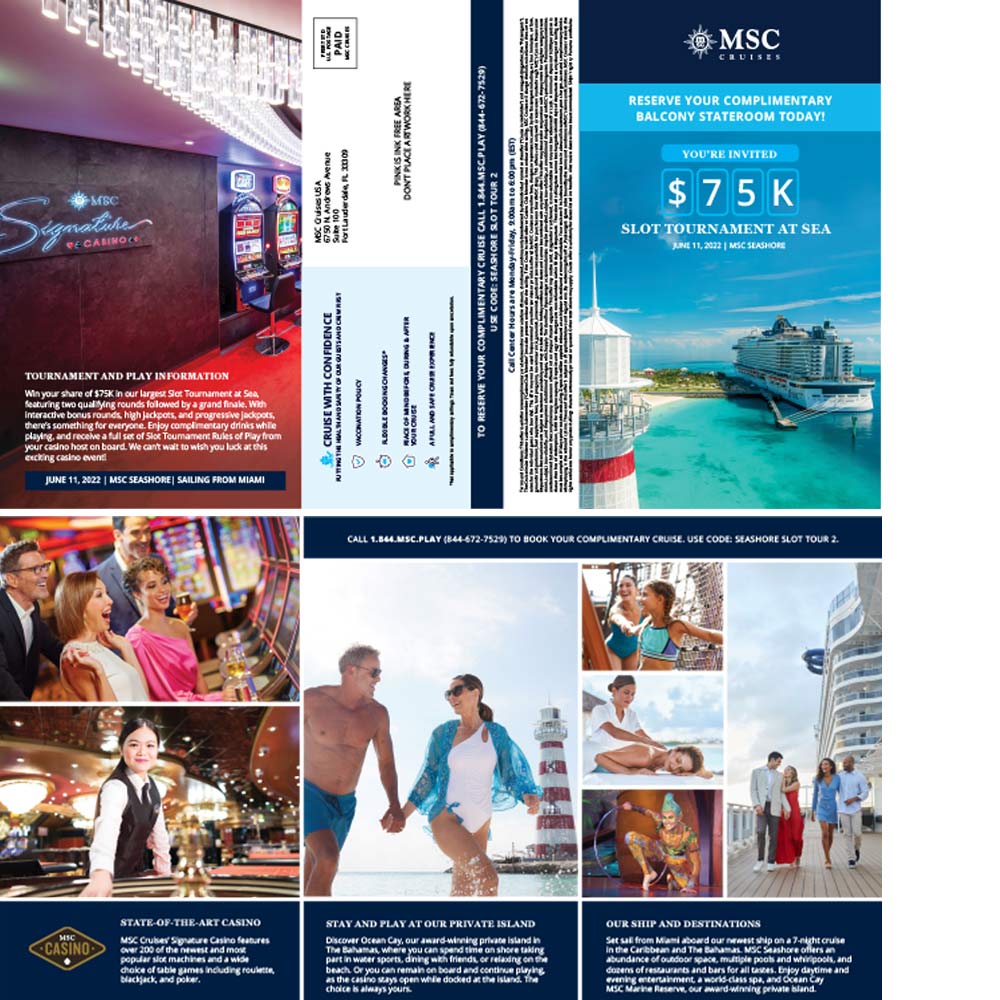 MSC Cruises Casino Direct Mail