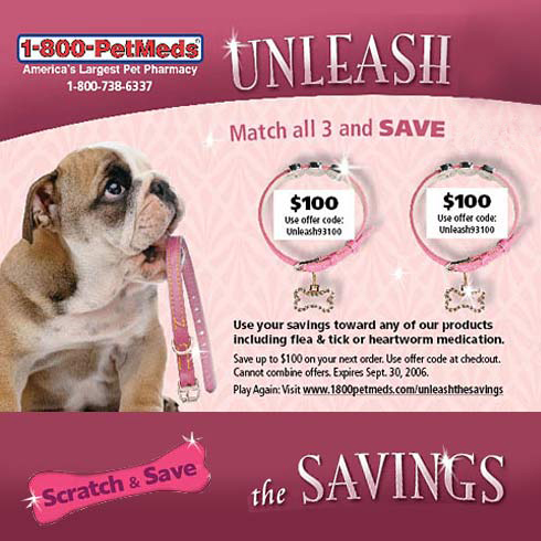 PetMeds Direct Mail Scratch Off